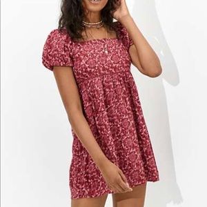 American Eagle Puff Sleeve Babydoll Dress